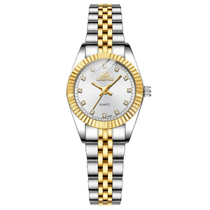 Women's Stainless Steel Quartz Luxury Waterproof Diamond Watches
