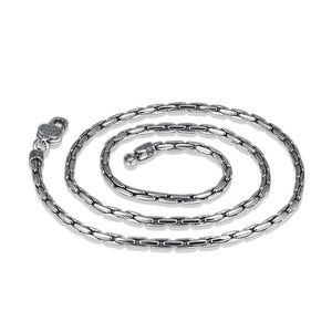 Men's 100% 925 Sterling Silver Trendy Snake Chain Necklaces