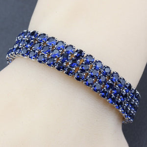 Women's 100% 925 Sterling Silver Zircon Classic Luxury Bracelet