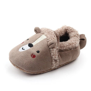 Baby's Round Toe Cartoon Pattern Soft Slip-On Closure Infants Shoes