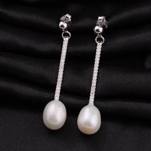 Women's 100% 925 Sterling Silver Freshwater Pearl Jewelry Sets