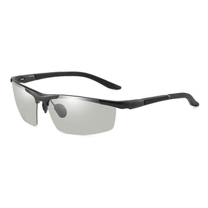 Men's Aluminum Frame Resin Lens Polarized UV400 Trendy Sunglasses