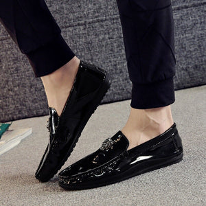 Men's Artificial Leather Slip-On Closure Breathable Casual Shoes
