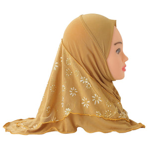Women's Arabian Cotton Long Neck Wrap Chiffon Hijabs Scarfs