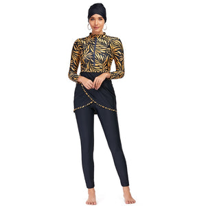 Women's Arabian Polyester Full Sleeves Casual Swimwear Dress