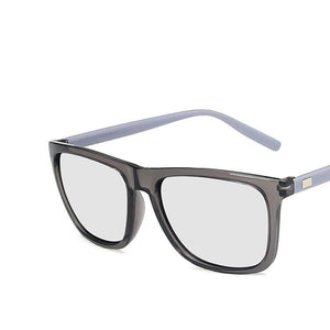 Men's Alloy Frame Polarized UV400 Square Pattern Sunglasses