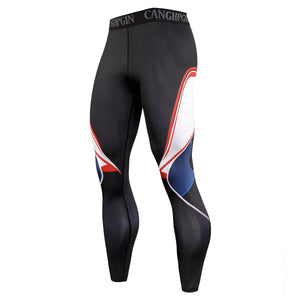 Men's Polyester Quick Dry Compression Workout Leggings