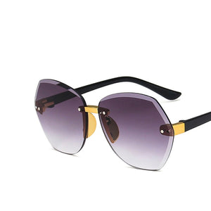 Kid's Plastic Frame Outdoor Polygon Oversize UV400 Sunglasses