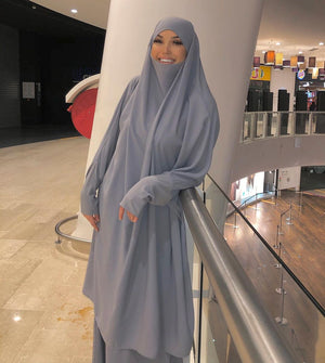 Women's Arabian Cotton Full Sleeve Solid Pattern Elegant Dress