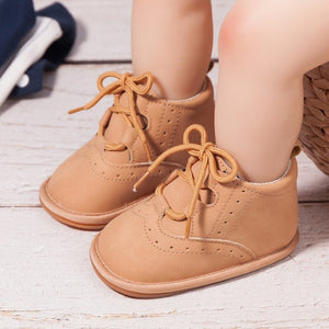 Baby Boy's Rubber Round Toe Solid Pattern Soft Casual Shoes