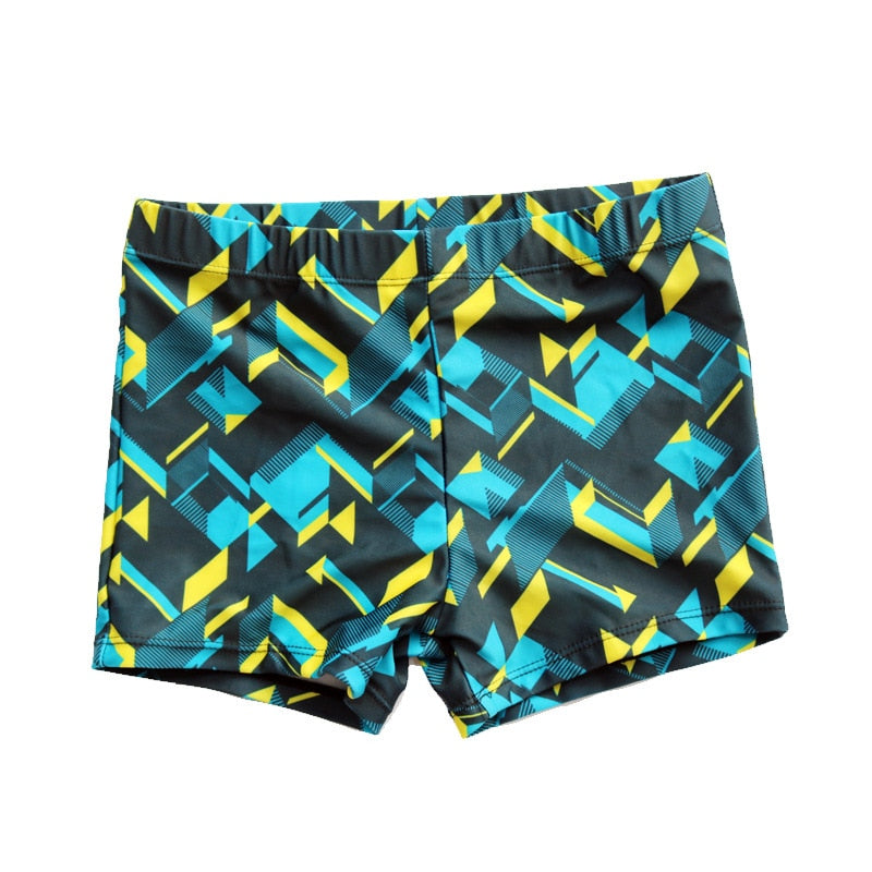 Kid's Nylon Quick-Dry Printed Pattern Beach Swimwear Shorts