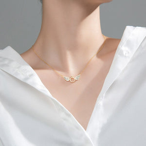 Women's 100% 925 Sterling Silver Zircon Vintage Trendy Necklace