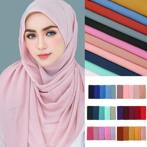 Women's Arabian Modal Headwear Solid Pattern Casual Wear Hijabs