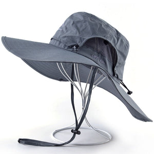 Women's Polyester Waterproof Anti-UV Bucket Casual Sun Hats