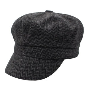 Men's Cotton Octagonal Shape Striped Pattern Casual Wear Hat