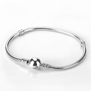Women's 100% 925 Sterling Silver Zircon Classic Charm Bracelets
