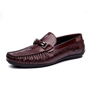 Men's Genuine Leather Round Toe Slip-On Closure Vintage Shoes