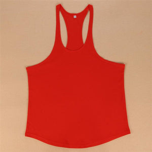 Men's Round Neck Cotton Sleeveless Fitness Gym Workout Vest