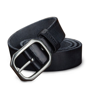 Men's Cowskin Metal Buckle Vintage Trendy Solid Strap Belt
