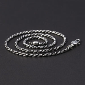 Men's 100% 925 Sterling Silver Snake Chain Elegant Necklaces