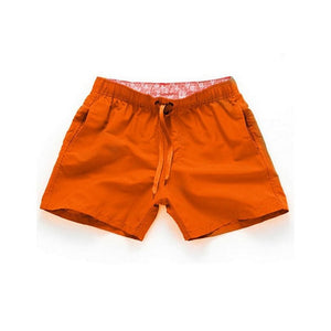 Men's Polyester Quick Dry Solid Pattern Swimwear Beach Shorts