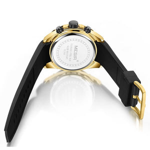 Men's Alloy Buckle Clasp Water-Resistant Quartz Round Watches