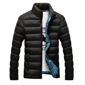Men's Cotton Full Sleeves Zipper Closure Thick Winter Jacket