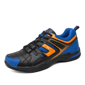 Men's Round Toe Microfiber Lace-up Outdoor Jogging Sports Shoes