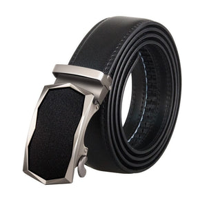 Men's Cowskin Genuine Leather Automatic Alloy Buckle Strap Belts
