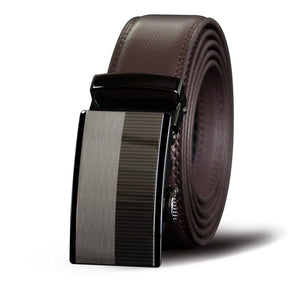 Men's Cowskin Genuine Leather Automatic Alloy Buckle Strap Belts