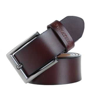 Men's Cowskin Pin Buckle Closure Vintage Casual Wear Strap Belts