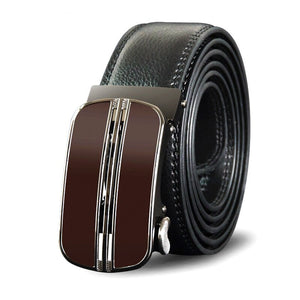 Men's Cowskin Automatic Buckle Closure Casual Wear Plain Belts