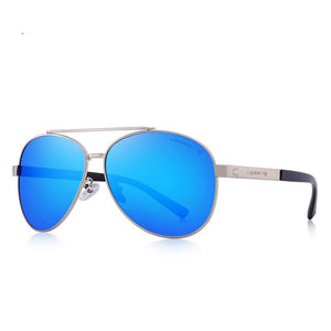 Men's Alloy Frame Polarized Pilot Pattern Protection Sunglasses