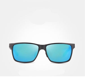 Men's Aluminum Frame Polycarbonate Lens Square Sunglasses