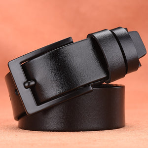 Men's Cowskin Pin Buckle Closure Luxury Vintage Casual Belts