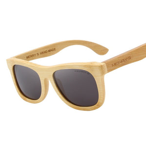 Women's Bamboo Polycarbonate Lens UV Protection Sunglasses