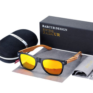 Men's Plastic Titanium Frame Polaroid Lenses Vintage Sunglasses