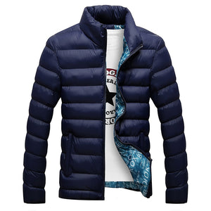 Men's Cotton Full Sleeves Zipper Closure Thick Winter Jacket