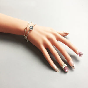 Women's 100% 925 Sterling Silver Trendy Chain Link Bracelets