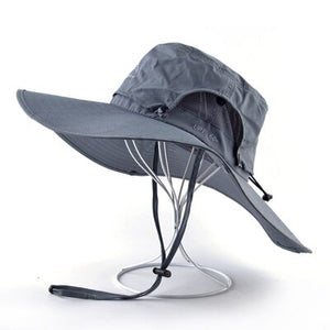 Women's Polyester Waterproof Anti-UV Bucket Casual Sun Hats