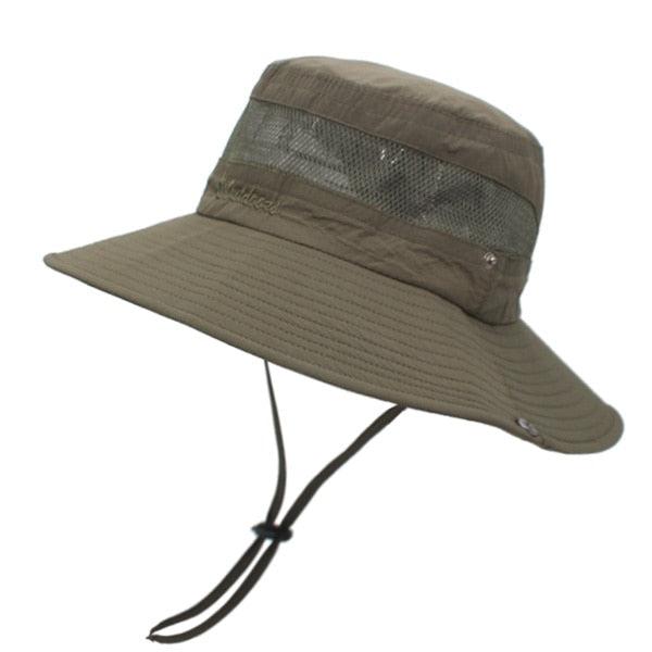 Men's Cotton Sun Protection Casual Wear Floppy Wide Brim Hat