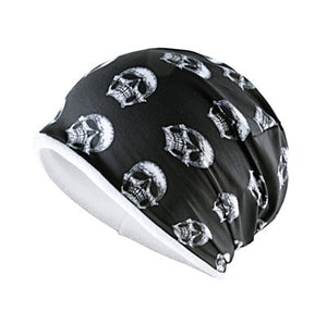 Men's Polyester Skullies Beanies Casual Printed Hip Hop Cap