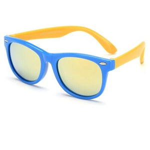 Kid's Acetate Unbreakable Polaroid UV400 Sport Mirror Sunglasses