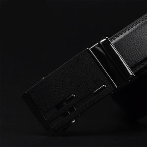 Men's Cowskin Automatic Metal Buckle Trendy Solid Strap Belt