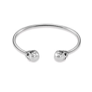 Women's 100% 925 Sterling Silver Skeleton Punk Wrap Bracelet