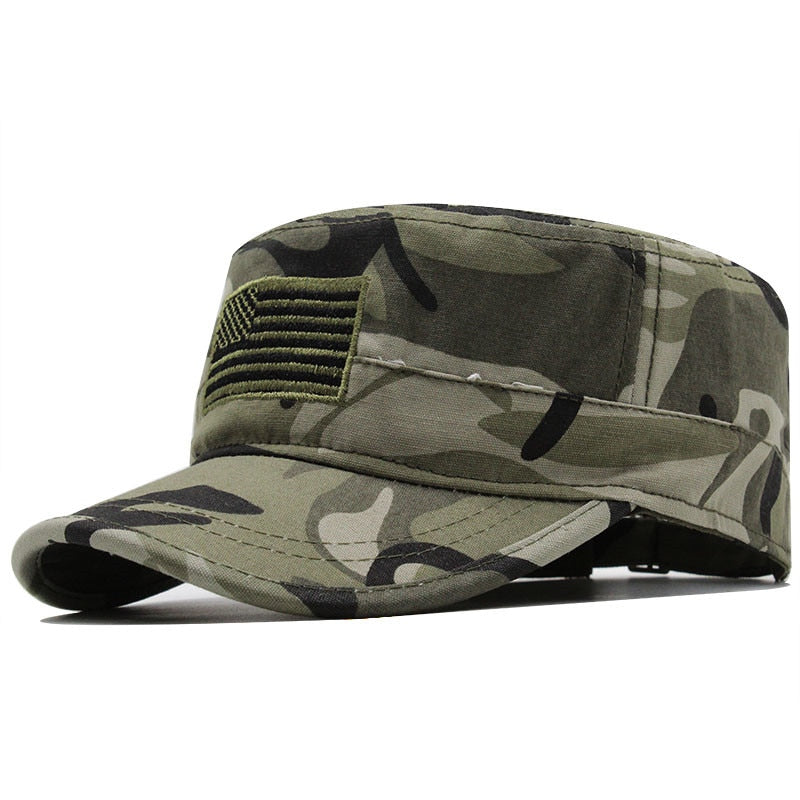 Men's Cotton Sun Protection Camouflage Pattern Military Hat