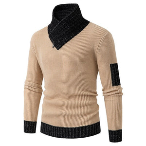 Men's Acrylic Turtleneck Full Sleeves Knitted Casual Wear Sweater