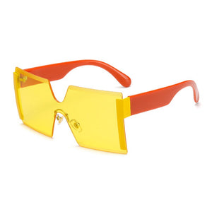 Women's Polycarbonate Lens UV400 Protection Rimless Sunglasses