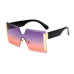 Women's Polycarbonate Lens UV400 Protection Rimless Sunglasses