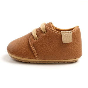 Baby's Round Toe Lace-Up Closure Plain Pattern Casual Shoes
